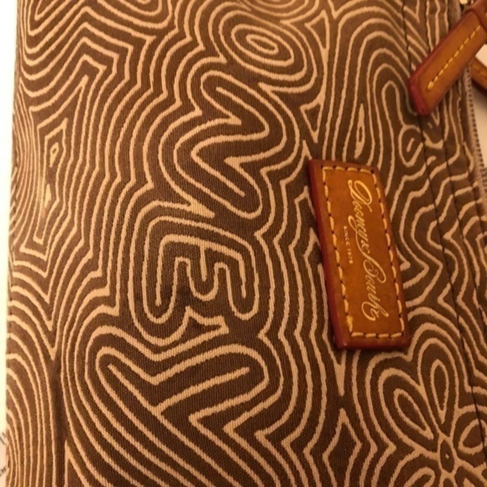 Dooney & Bourke Brown Script Small Bag - image 3